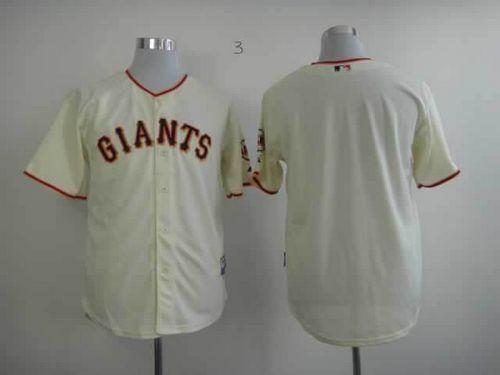 Giants Blank Cream Cool Base Stitched MLB Jersey - Click Image to Close